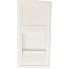 Розетка DEC RJ45 UTP кат.6a,  1мод.,  бел. (22.5х45мм)