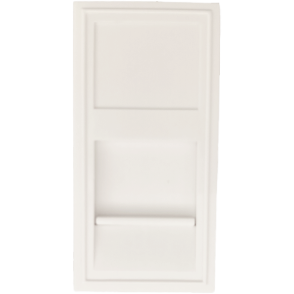 Розетка DEC RJ45 UTP кат.6a,  1мод.,  бел. (22.5х45мм)
