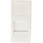 Розетка DEC RJ45 UTP кат.6a,  1мод.,  бел. (22.5х45мм)