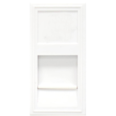 Розетка DEC RJ45 UTP кат.5e,  1мод.,  бел. матовая (22.5х45мм)