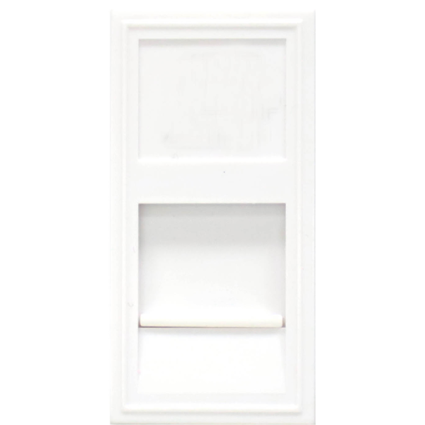 Розетка DEC RJ45 UTP кат.5e,  1мод.,  бел. матовая (22.5х45мм)