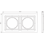 Рамка 2-я,  Wave матовый кремовый,  серия A07