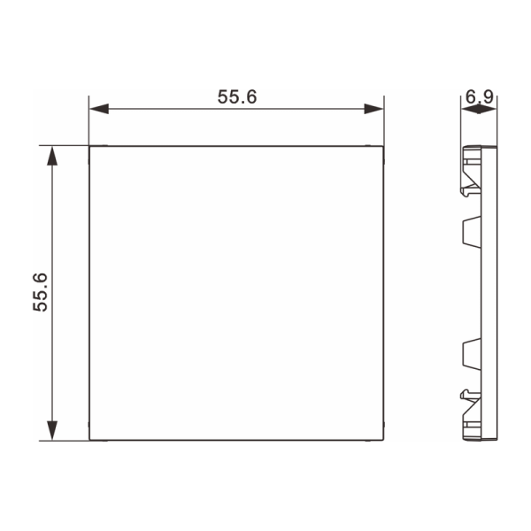 Заглушка (накладка),  глянцевый белый,  серия A07