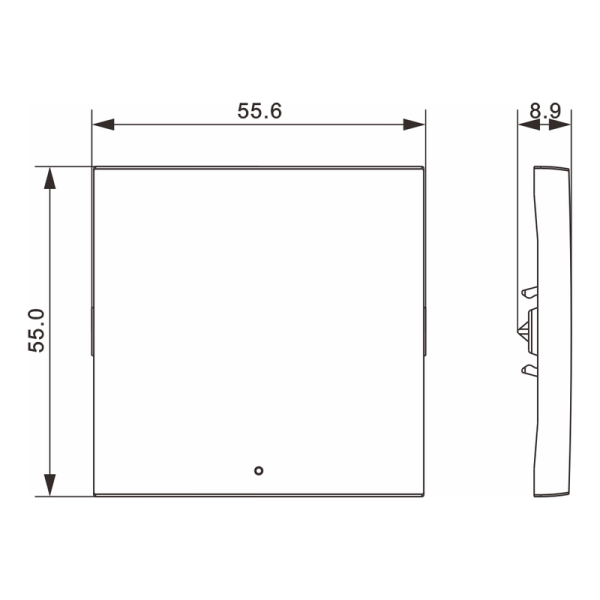 Клавиша 1-я с подсветкой,  шампань,  серия A07