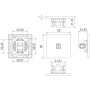 Компьютерная розетка RJ45 cat.6/ClassE,  латунь,  серия N96