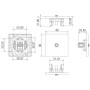 Спутниковая розетка SAT 1 Вых.: 950-2400 МГц,  (F-разъём),  никель,  серия N96