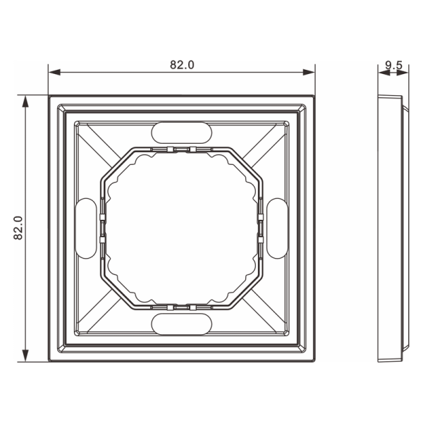Рамка 1-я,  мокко,  серия S08