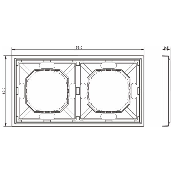 Рамка 2-я,  шампань,  серия S08