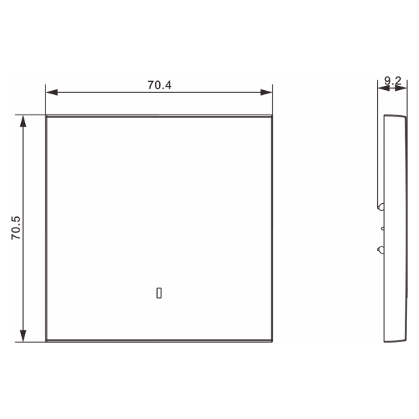 Клавиша 1-я с подсветкой,  шампань,  серия S08