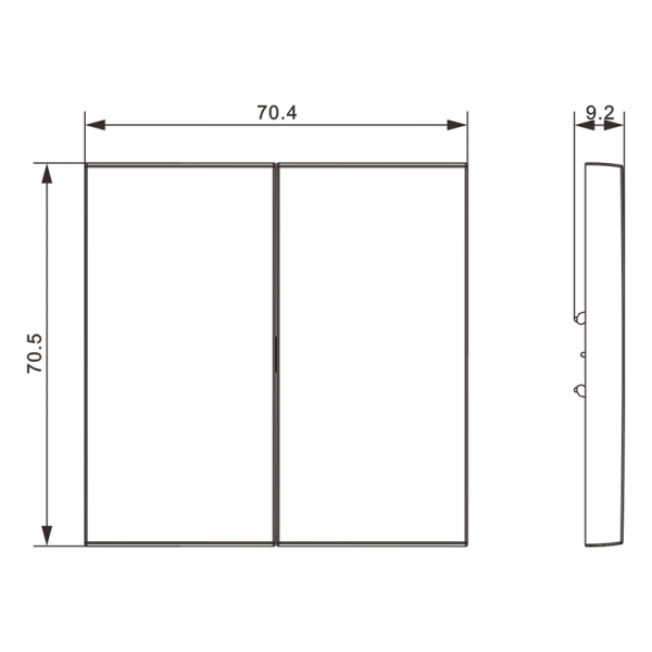Клавиша 2-я,  матовый кремовый,  серия S08