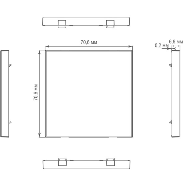 Заглушка,  благородная сталь,  серия R98 METAL