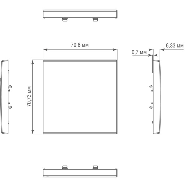 Клавиша 1-я,   благородная сталь,  серия R98 METAL