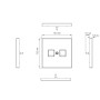 Накладка для розетки RJ45,  2-я,  благородная сталь,  серия R98 METAL