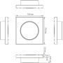 Накладка для светорегулятора поворотного,  никель,  серия R98 METAL
