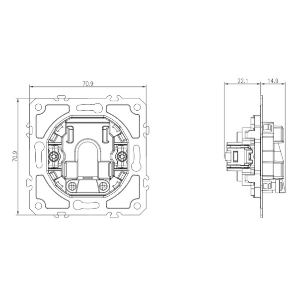 Механизм кабельного вывода,  серия DB