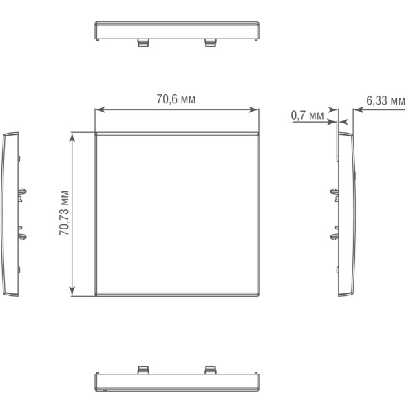 Клавиша 1-я,   вороненая сталь,  серия R98 METAL