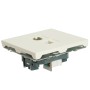 Розетка TV + компьютерная RJ-45 (механизм), STEKKER, серия Эмили, RST00-5106-01, белый фарфор, soft touch  49872