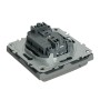 Розетка 1-местная с крышкой с защ. штор, STEKKER, б/з, 250В, 16А, серия Эмили, RST16-5113-10, платиново-серый, soft touch 49956