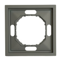 Рамка STEKKER, PFR00-5001-10 1-местная, серия Эмили, платиново-серый, soft touch 49962