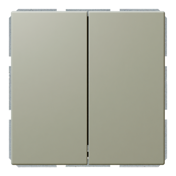 Выключатель 2-клавишный 10A с клавишами - FD (тауп матовый - soft touch), артикул FD3023PTM