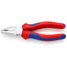 Плоскогубцы комбинированные, L-160 мм, хром., 2-комп. рукоятки (KNIPEX)