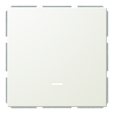 Выключатель 1-клавишный 10A с LED-подсветкой с клавишей - FD (белый матовый - soft touch), артикул FD3011NPWM