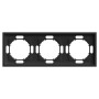 Рамка STEKKER, PFR00-5003-05 3-местная, серия Эмили, черный уголь, soft touch 49860