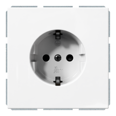 Розетка SCHUKO® 16A со шторками - FD (белый глянцевый), артикул FD5501W