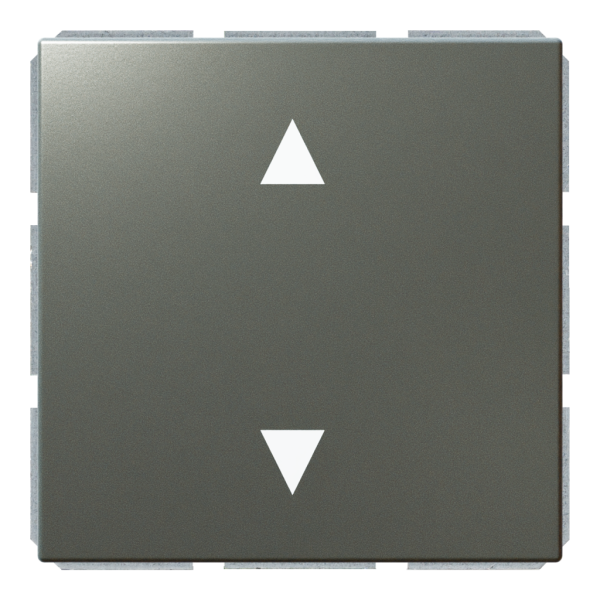 Кнопка 1-клавишная 10A в нейтральном положении, для штор с клавишей - FD (никель), артикул FD3018NI