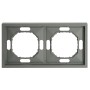 Рамка STEKKER, PFR00-5002-10 2-местная, серия Эмили, платиново-серый, soft touch 49963