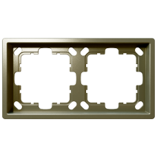 Рамка 2-кратная - FD (бронза), артикул FD1002BR