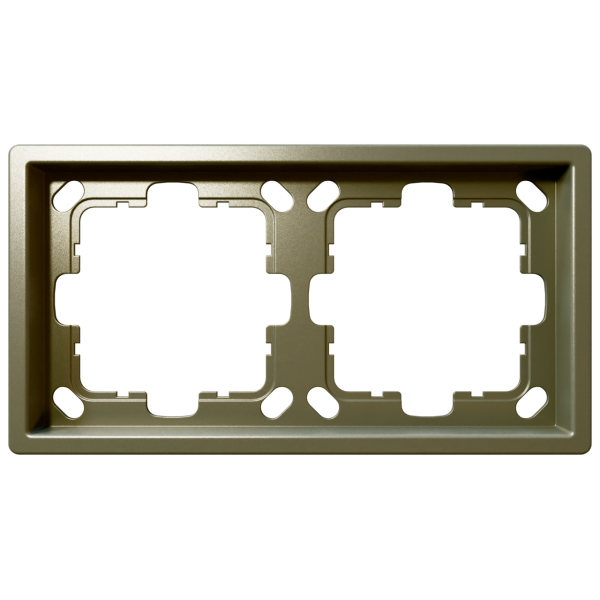 Рамка 2-кратная - FD (бронза), артикул FD1002BR