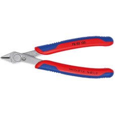 Бокорезы прецизионные Electronic Super Knips® кромка без фаски,L-125 мм, твёрдость 54 HRC, INOX, 2-комп. рукоятки (KNIPEX)