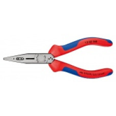 Плоскогубцы электрика, L-160 мм, чёрные, 2-комп. рукоятки (KNIPEX)