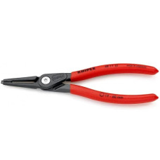 Щипцы прецизионные для стопорных колец, прямые губки, L-180 мм, Cr-V, чёрные, обливные рукоятки (KNIPEX)