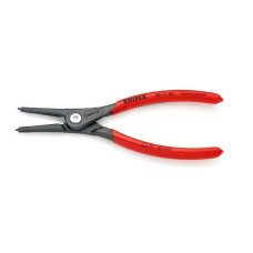 Щипцы прецизионные для внешних стопорных колец, прямые губки, L-180 мм, Cr-V, чёрные, (KNIPEX)