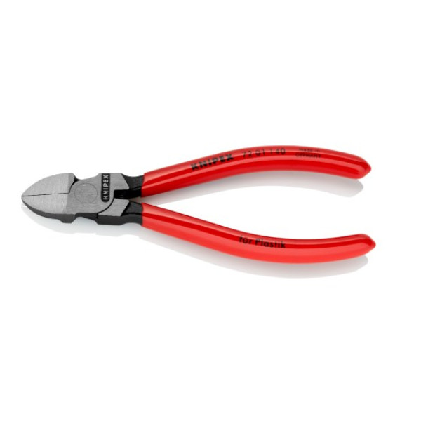 Бокорезы для пластмассы, с пружиной, удлинённые режущие кромки без фасок, L-140 мм, обливные рукоятк