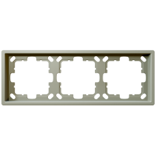 Рамка 3-кратная - FD (тауп матовый - soft touch), артикул FD1003PTM