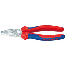 Плоскогубцы комбинированные, L-180 мм, хром., 2-комп. рукоятки (KNIPEX)