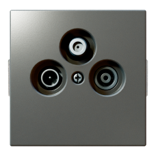 Розетка TV-FM-SAT оконечная с накладкой - FD (никель), артикул FD6206NI