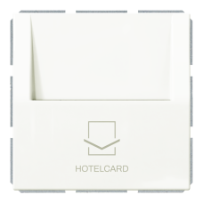 Отельный карточный выключатель 10A с накладкой - FD, (белый матовый - soft touch), артикул FD6209PWM