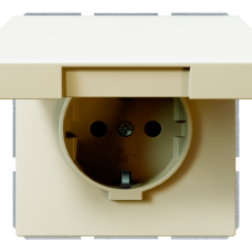 Розетка SCHUKO® 16A с крышкой и со шторками - FD (сахара), артикул FD5505SH
