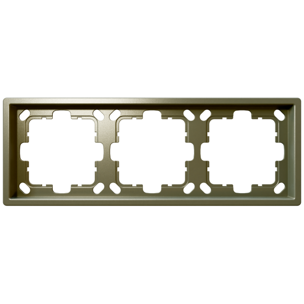 Рамка 3-кратная - FD (бронза), артикул FD1003BR