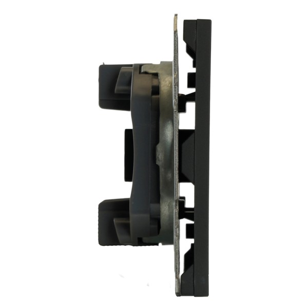 Розетка HDMI 2.0 Type A (механизм), серия Эмили, STEKKER, RST00-5118-05, черный уголь, soft touch 50171