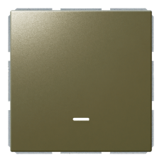 Выключатель 1-клавишный 10A проходной с LED-подсветкой с клавишей - FD (бронза), артикул FD3012NBR