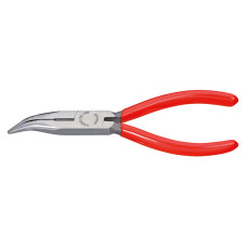 Длинногубцы с режущими кромками, полукруглые губки 40°, L-160 мм,обливные рукоятки (KNIPEX)