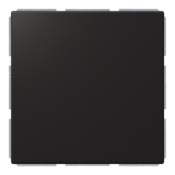 Крышка без отверстий (фиксация защёлкиванием) - FD (черный матовый - soft touch), артикул FD8001PBM