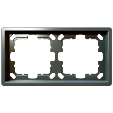 Рамка 2-кратная - FD (никель), артикул FD1002NI