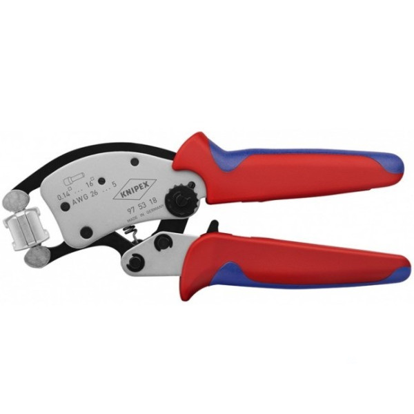 Пресс-клещи Twistor16 для обжима контактных гильз, (360°, 8 фиксируемых позиций), L-200 мм, хром., 2