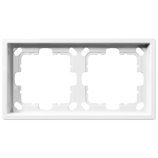 Рамка 2-кратная - FD (белый глянцевый), артикул FD1002W